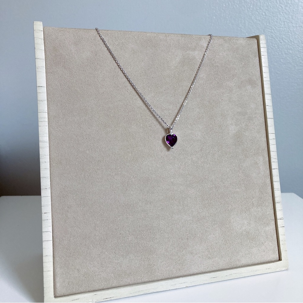 Swarovski Purple Heart Necklace